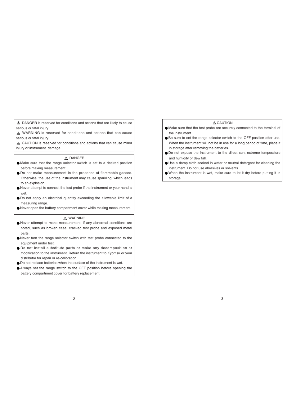 KYORITSU 4105A User Manual | Page 3 / 10