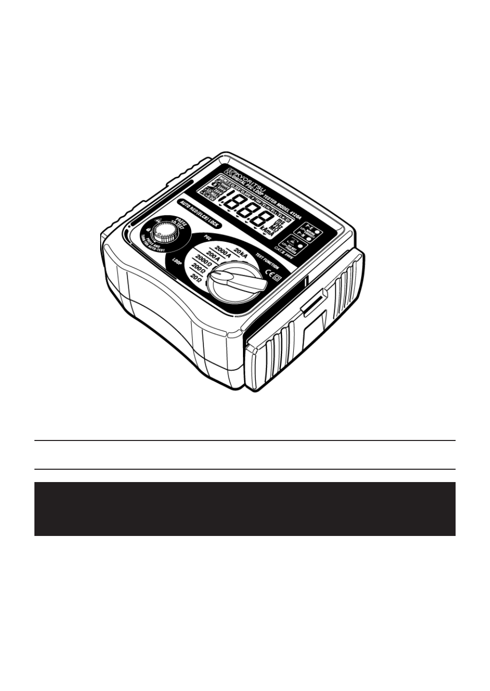 KYORITSU 4120A User Manual | 20 pages