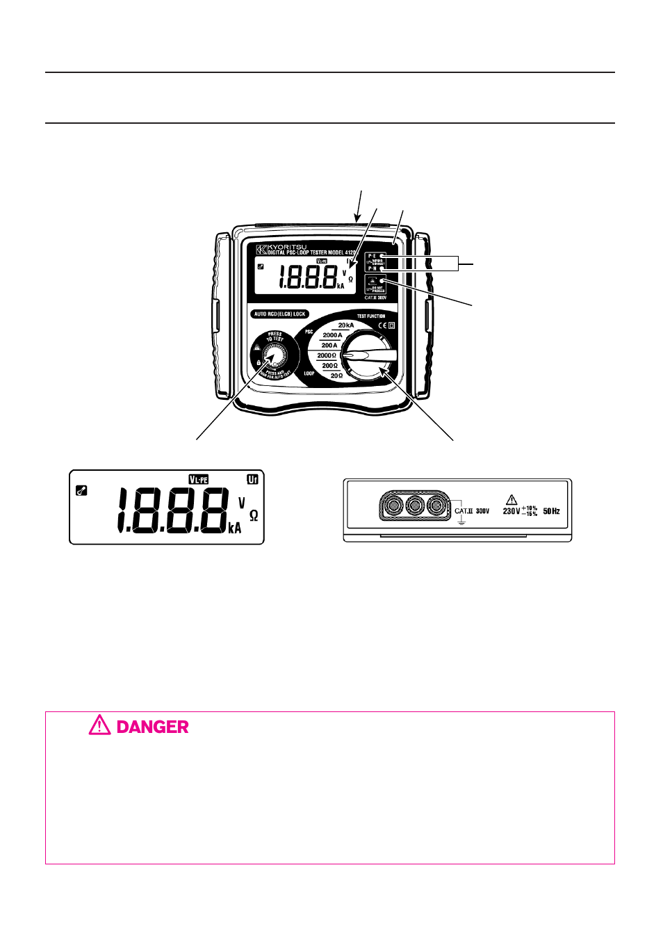 Features | KYORITSU 4120A User Manual | Page 6 / 20