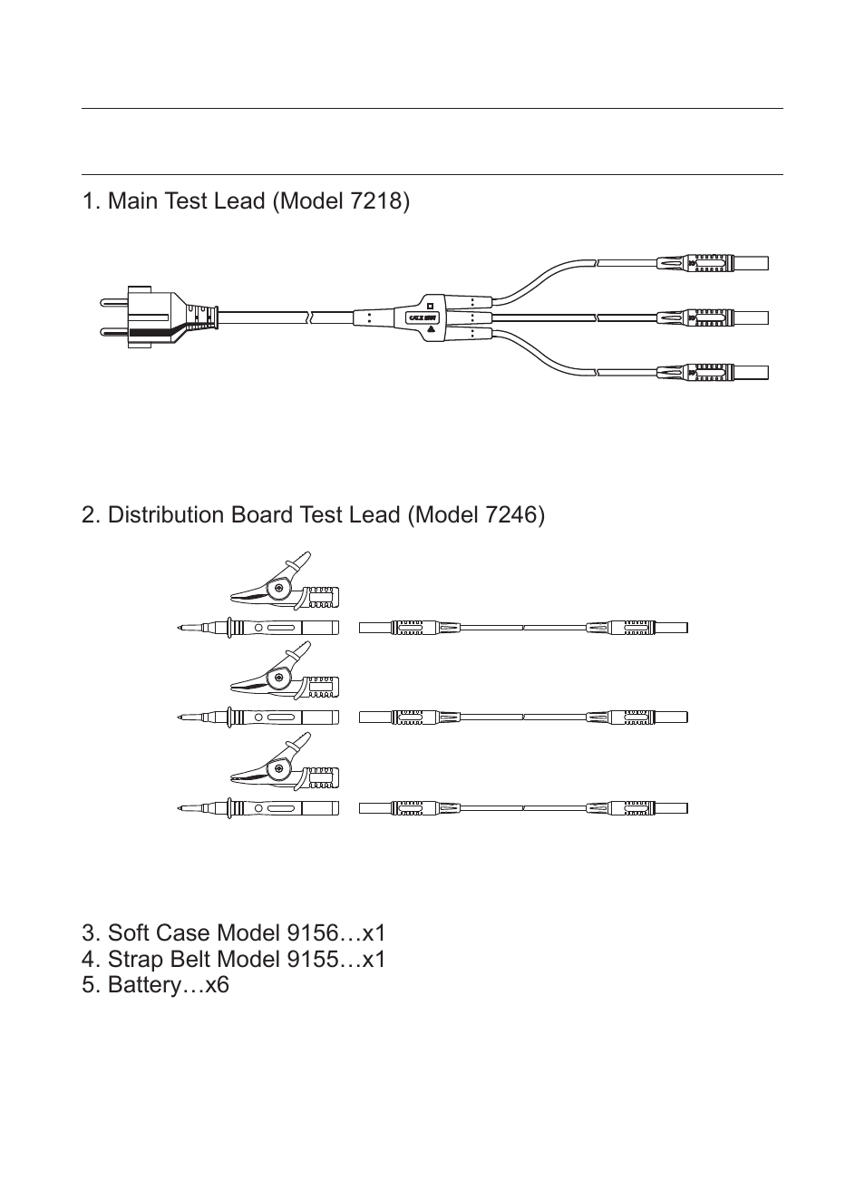 Accessories | KYORITSU 4140 User Manual | Page 8 / 32