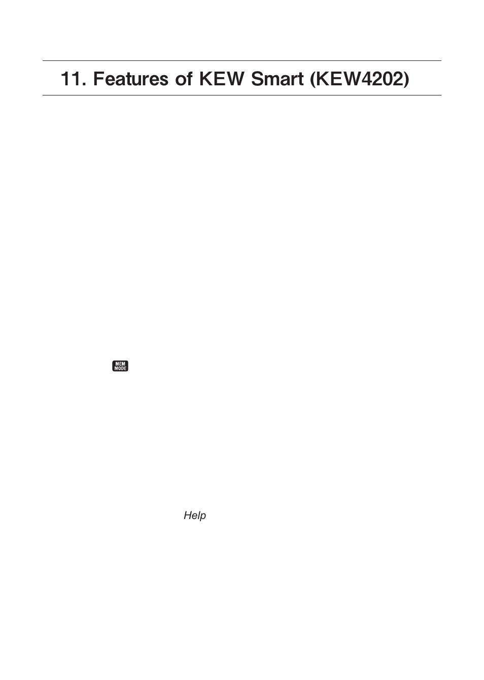 Features of kew smart (kew4202) | KYORITSU 4202 User Manual | Page 21 / 24