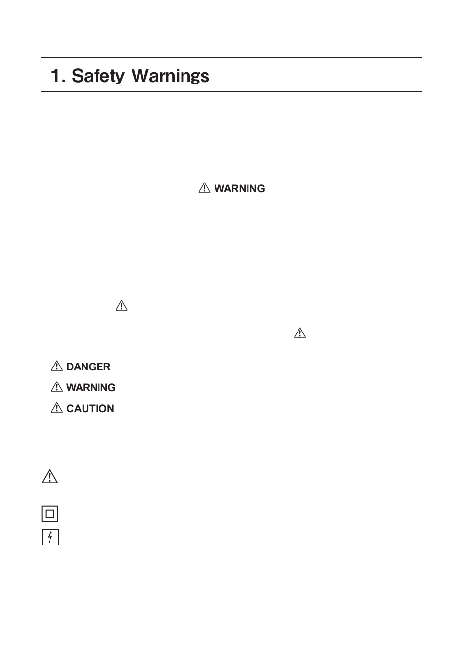 Safety warnings | KYORITSU 4202 User Manual | Page 3 / 24