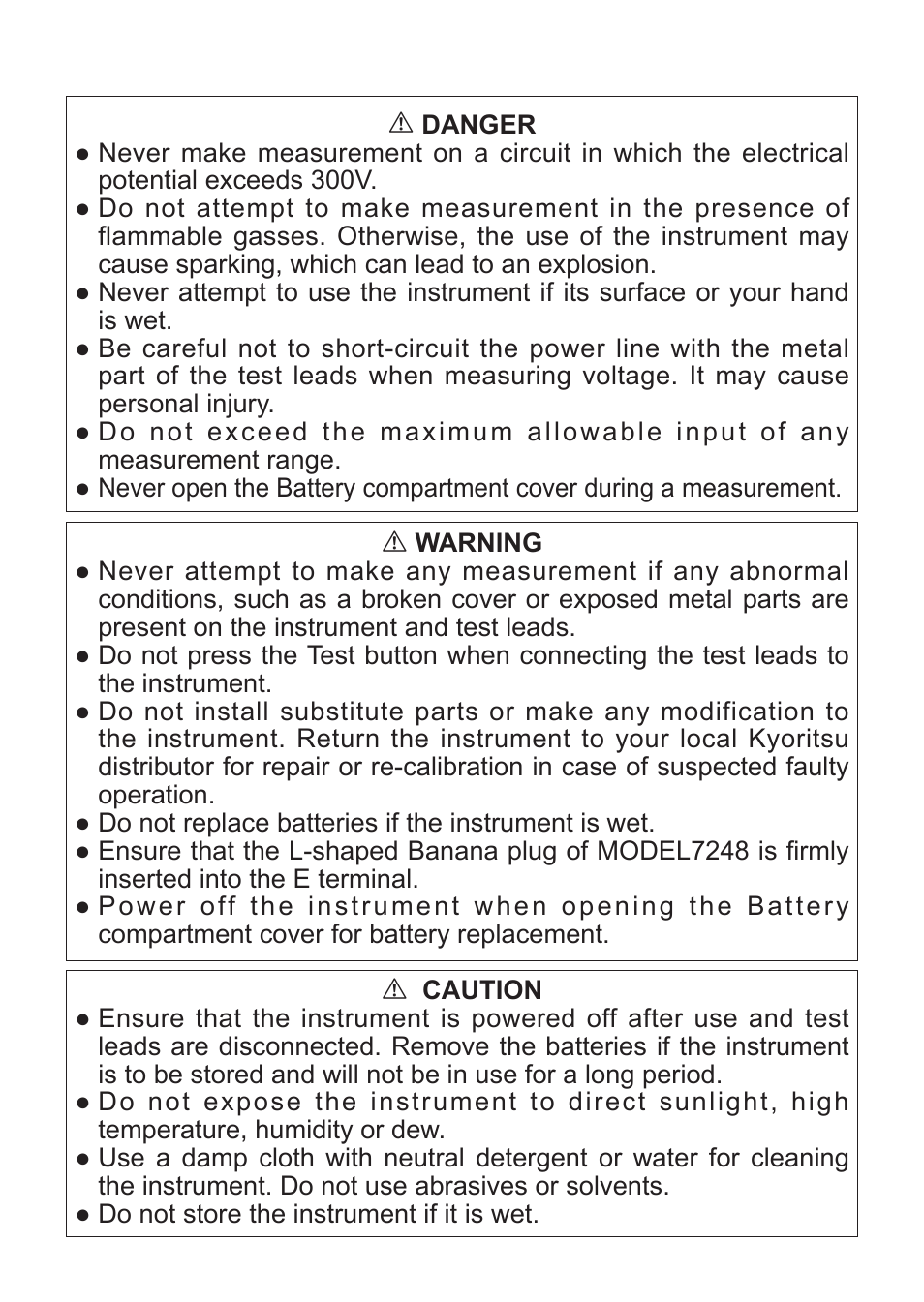KYORITSU 4300 User Manual | Page 4 / 24