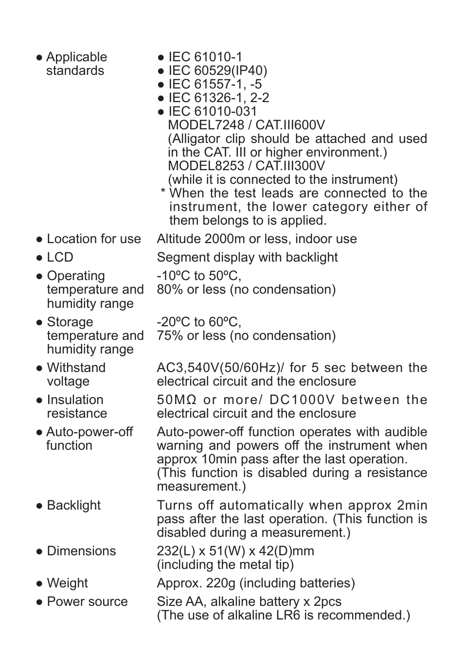 KYORITSU 4300 User Manual | Page 8 / 24