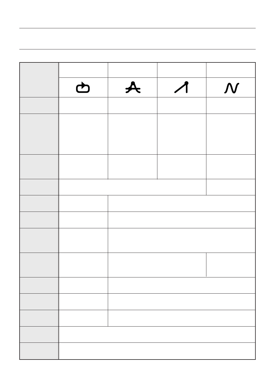 Recording modes, List of recording modes | KYORITSU 5000 Instruction Manual User Manual | Page 27 / 44