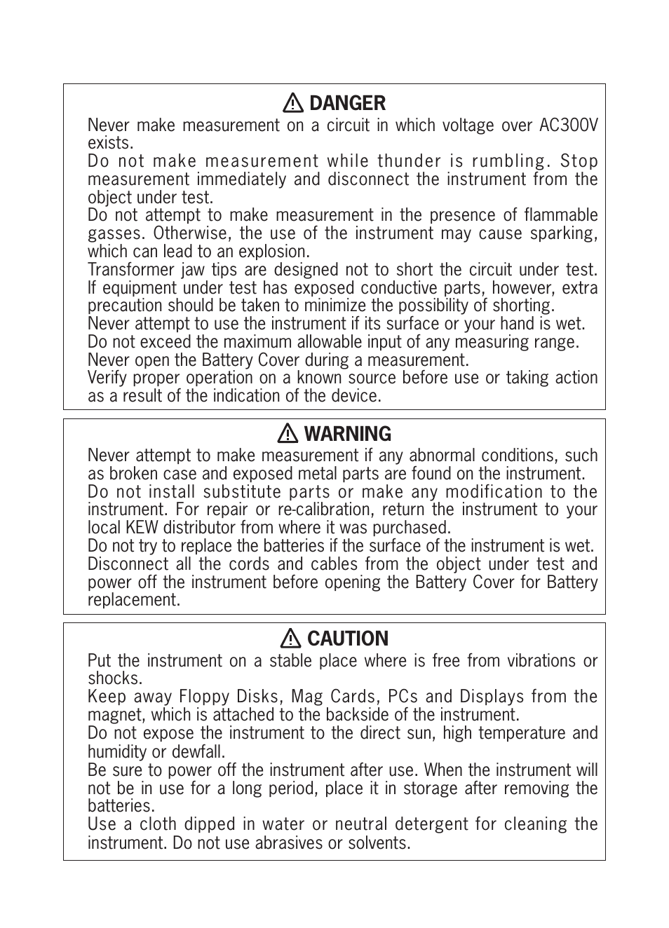 KYORITSU 5020 Instruction Manual User Manual | Page 5 / 56