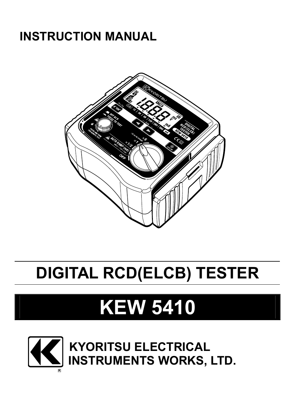 KYORITSU 5410 User Manual | 24 pages