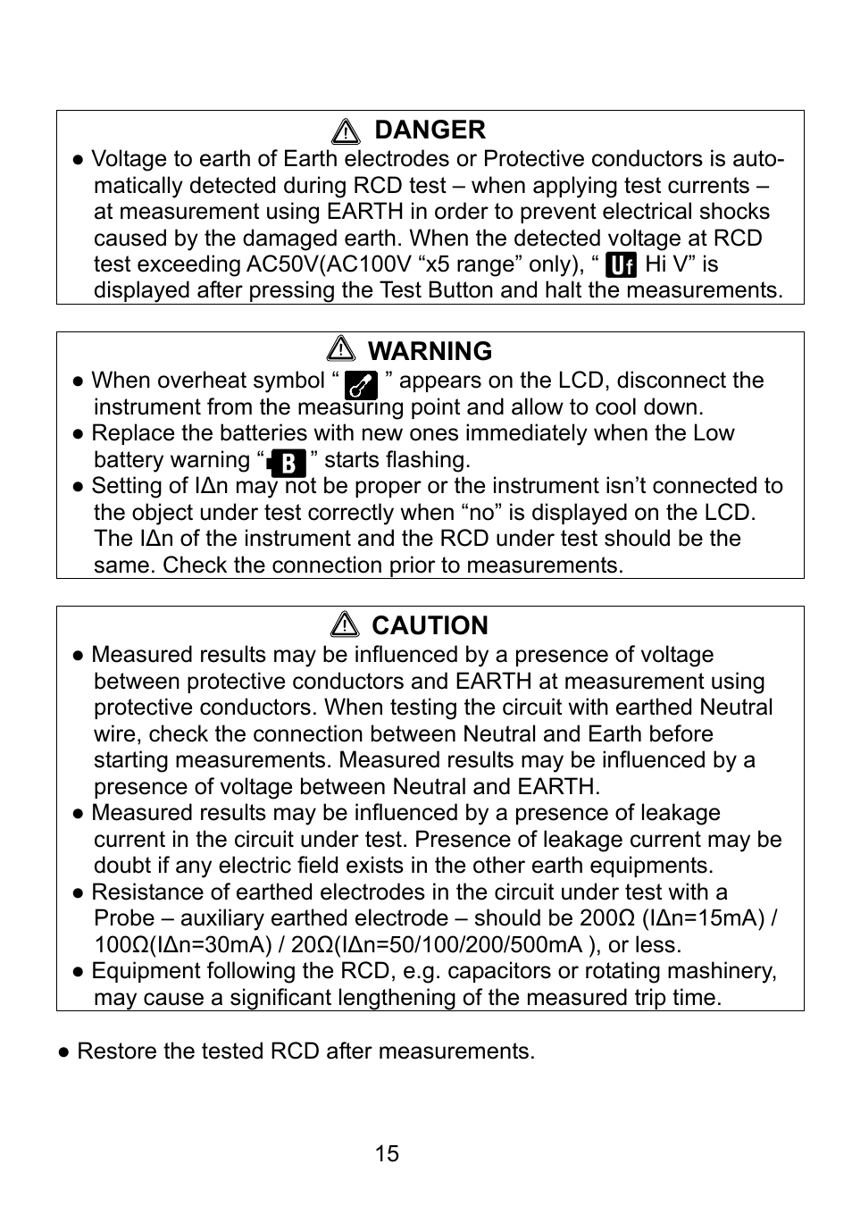 KYORITSU 5410 User Manual | Page 17 / 24