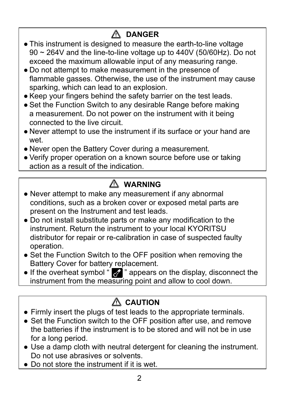 KYORITSU 5410 User Manual | Page 4 / 24