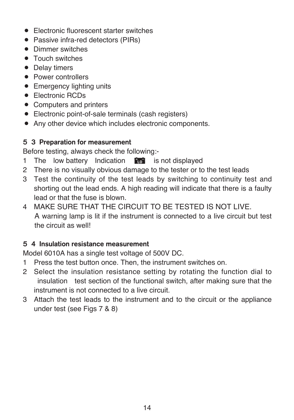 KYORITSU 6010A User Manual | Page 16 / 32