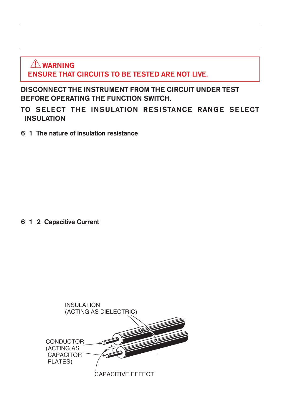 Insulation tests | KYORITSU 6010B User Manual | Page 14 / 36