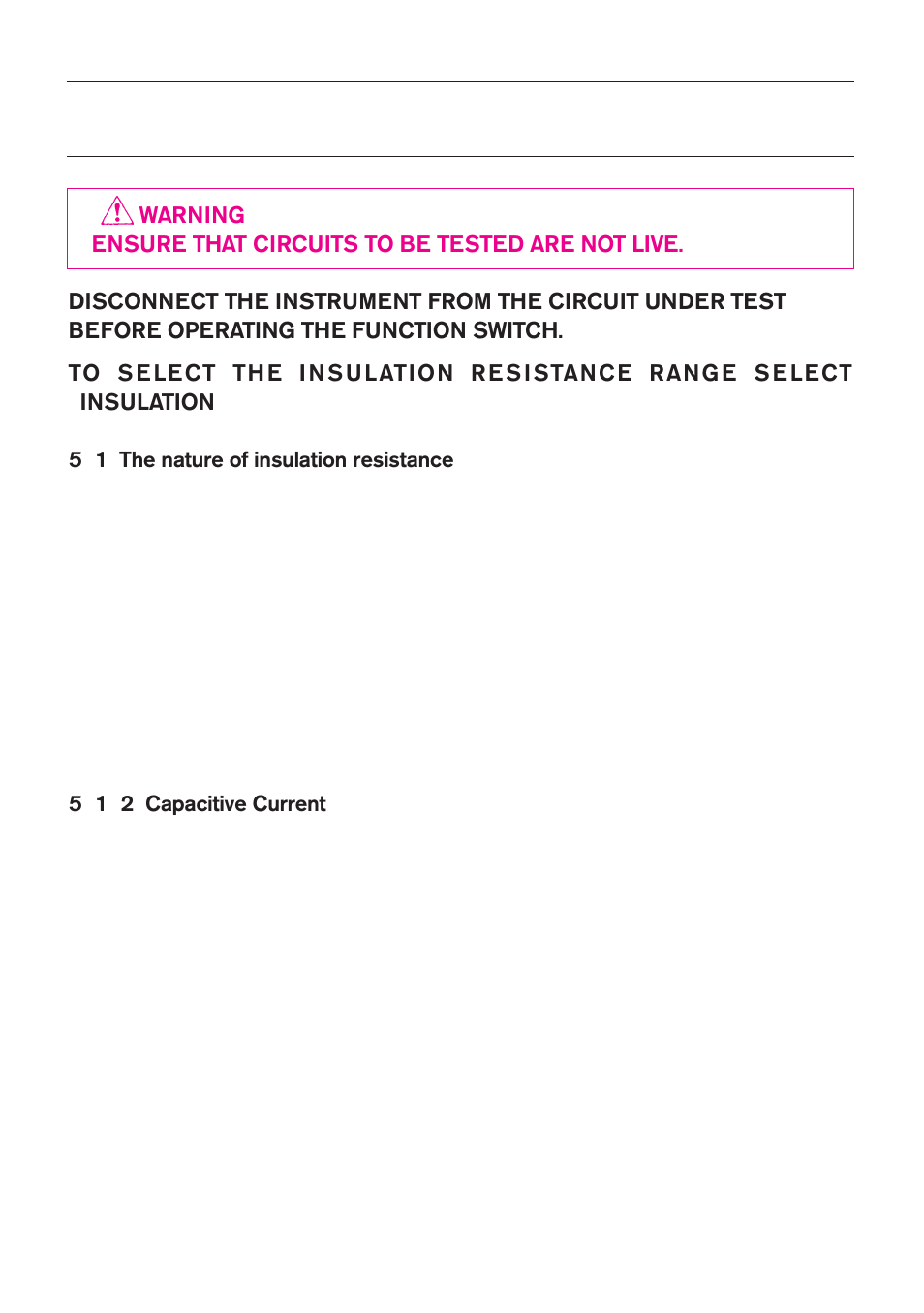 Insulation tests | KYORITSU 6011A User Manual | Page 14 / 32