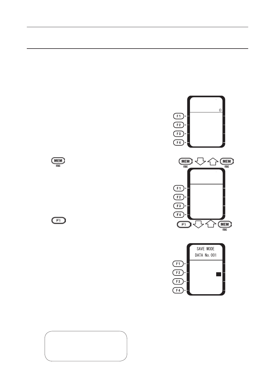 Memory function, 1 how to save the data | KYORITSU 6016 User Manual | Page 50 / 60