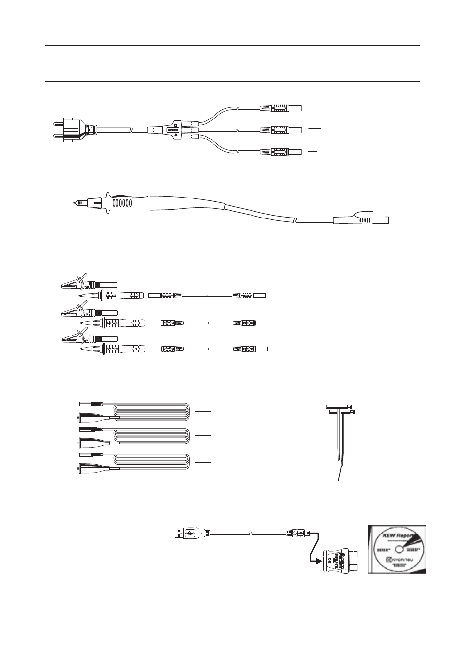 Accessories | KYORITSU 6016 User Manual | Page 8 / 60