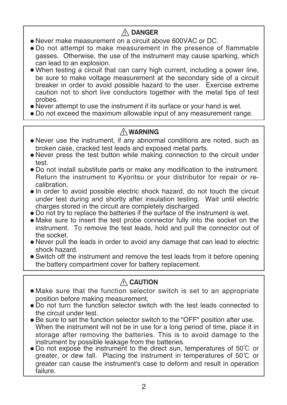 KYORITSU 6017 User Manual | Page 4 / 32