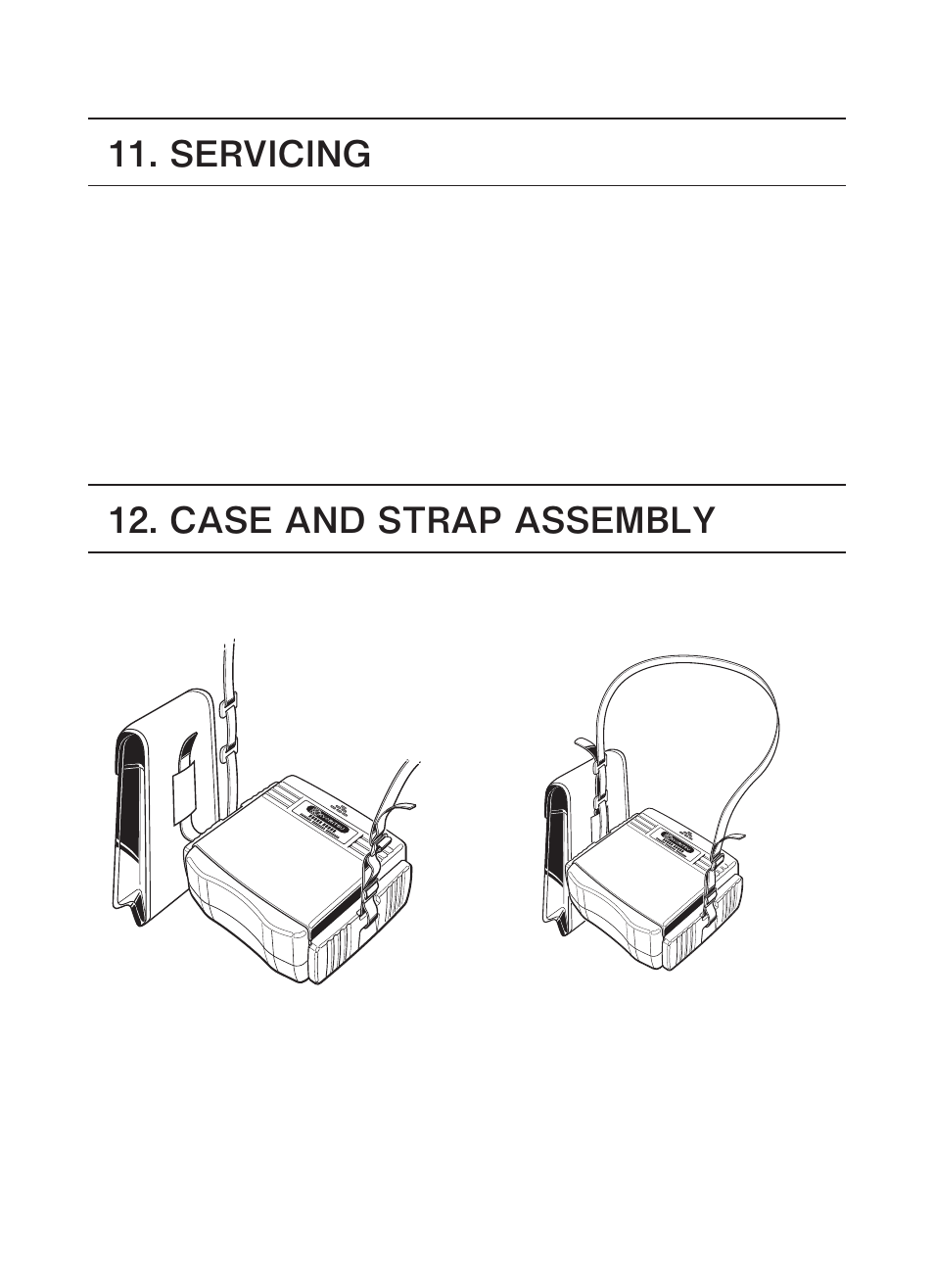 Servicing, Case and strap assembly | KYORITSU 6050 User Manual | Page 31 / 32