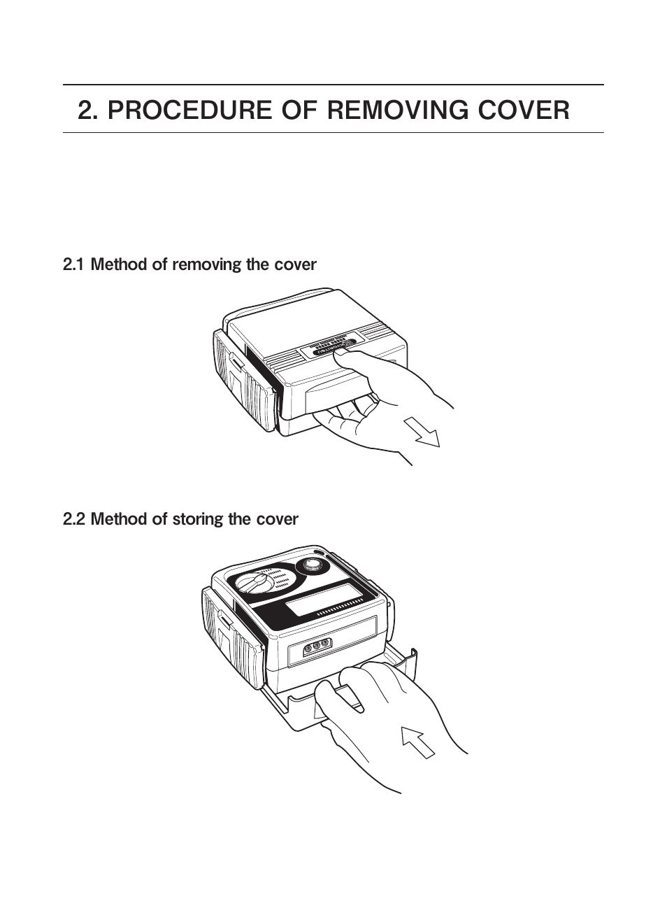 Procedure of removing cover | KYORITSU 6050 User Manual | Page 6 / 32
