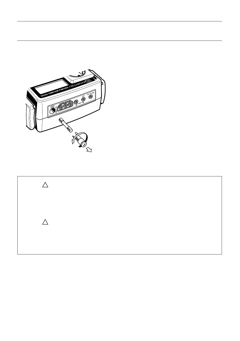 Fuse replacement | KYORITSU 6202 User Manual | Page 22 / 24