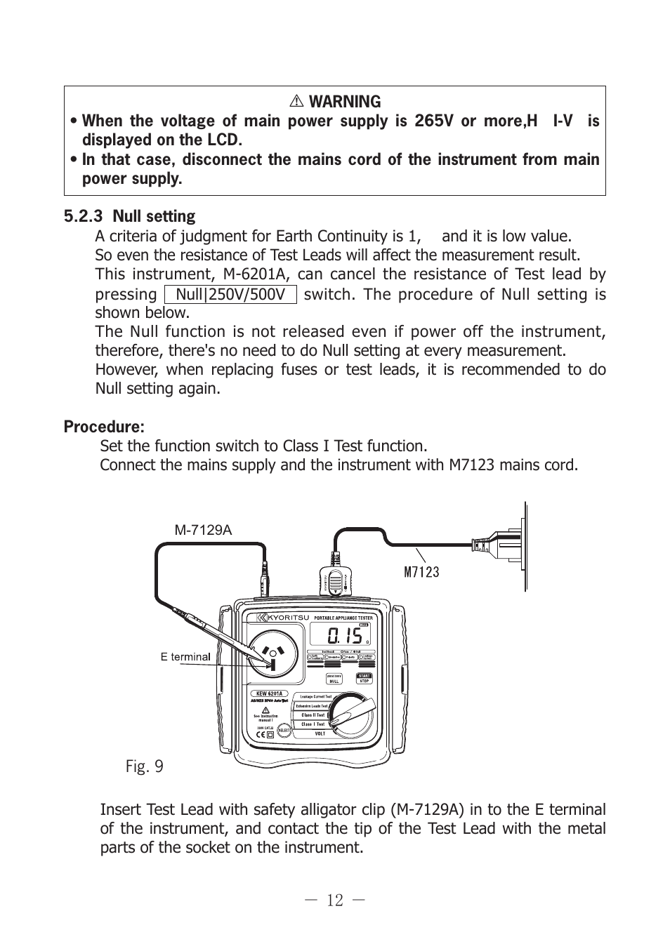 KYORITSU 6201A User Manual | Page 14 / 28
