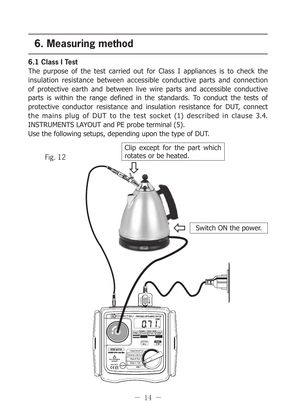 KYORITSU 6201A User Manual | Page 16 / 28