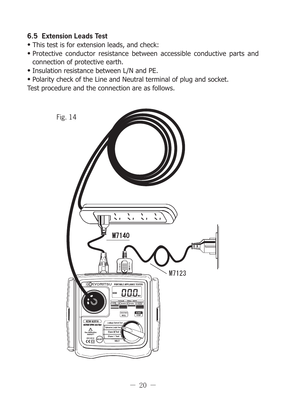 KYORITSU 6201A User Manual | Page 22 / 28