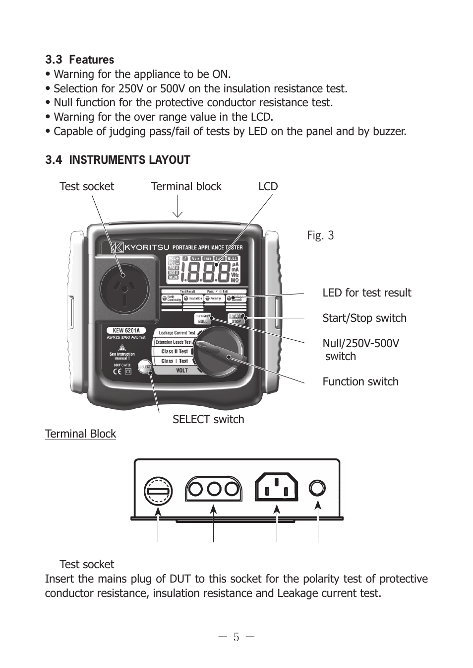 KYORITSU 6201A User Manual | Page 7 / 28