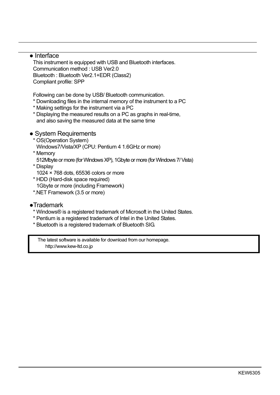 Communication function/ interface software, 1 introduction | KYORITSU 6305 Instruction Manual User Manual | Page 118 / 138