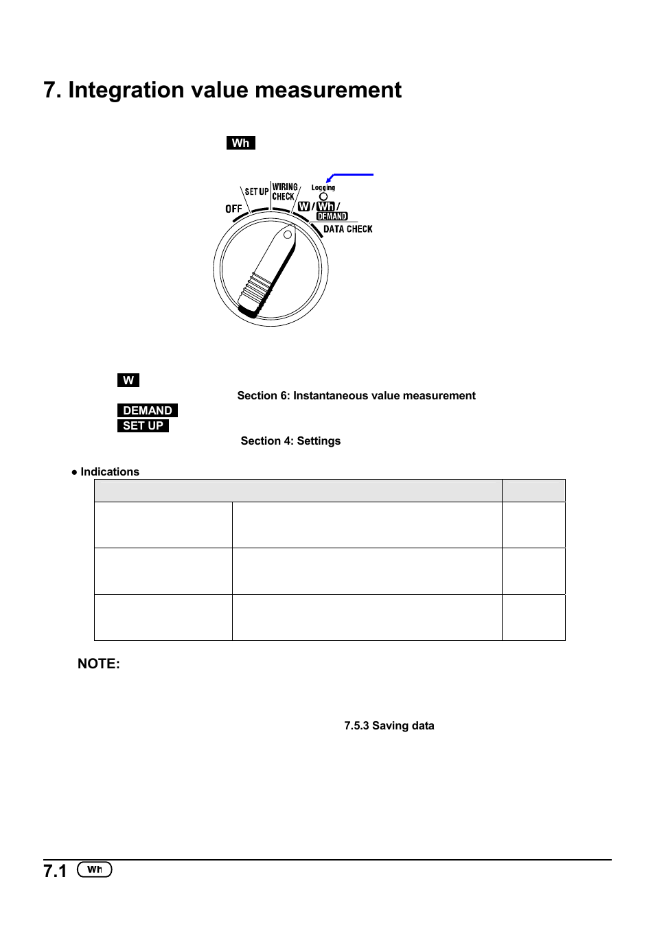 Integration value measurement | KYORITSU 6305 Instruction Manual User Manual | Page 84 / 138