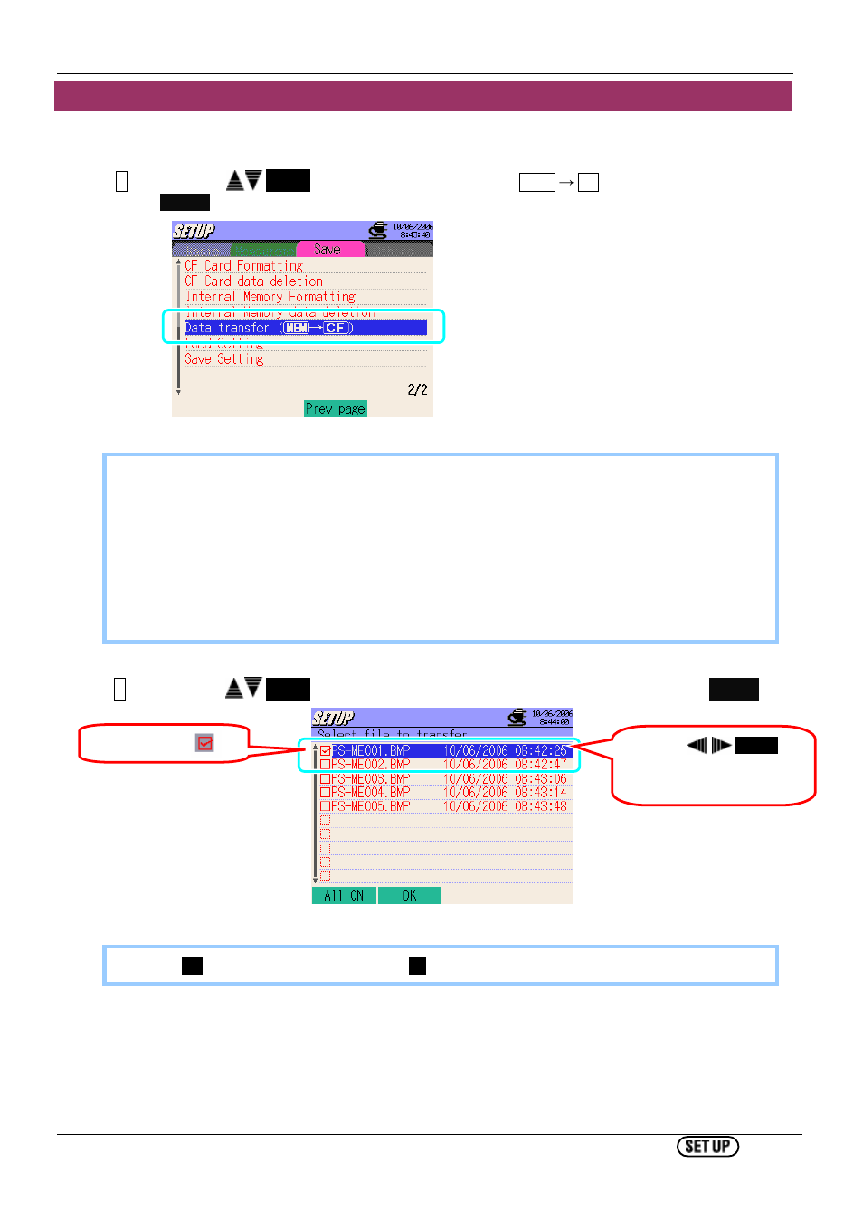 Data transfer | KYORITSU 6310 Instruction Manual User Manual | Page 111 / 300