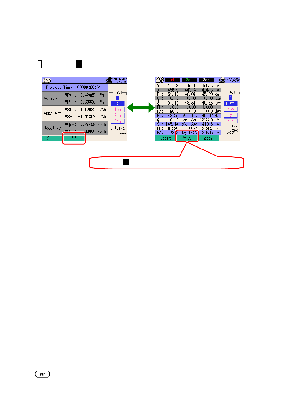 3 w range display | KYORITSU 6310 Instruction Manual User Manual | Page 164 / 300