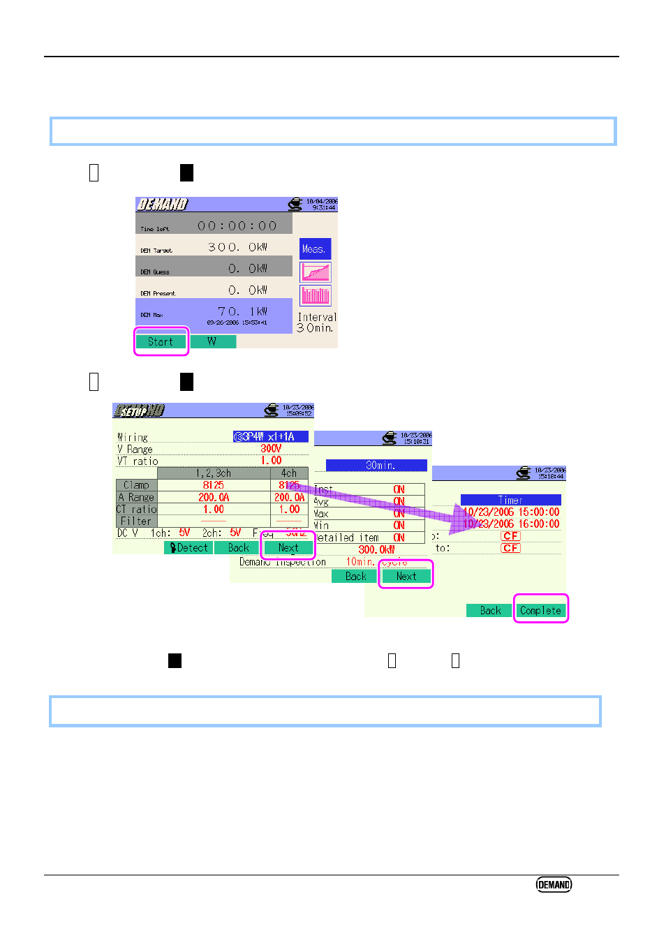 1 saving demand measurement data, Saving procedure | KYORITSU 6310 Instruction Manual User Manual | Page 179 / 300