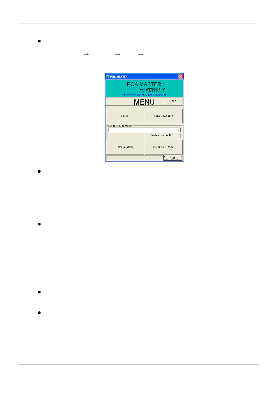 3 starting “kew pqa master | KYORITSU 6310 Instruction Manual User Manual | Page 273 / 300