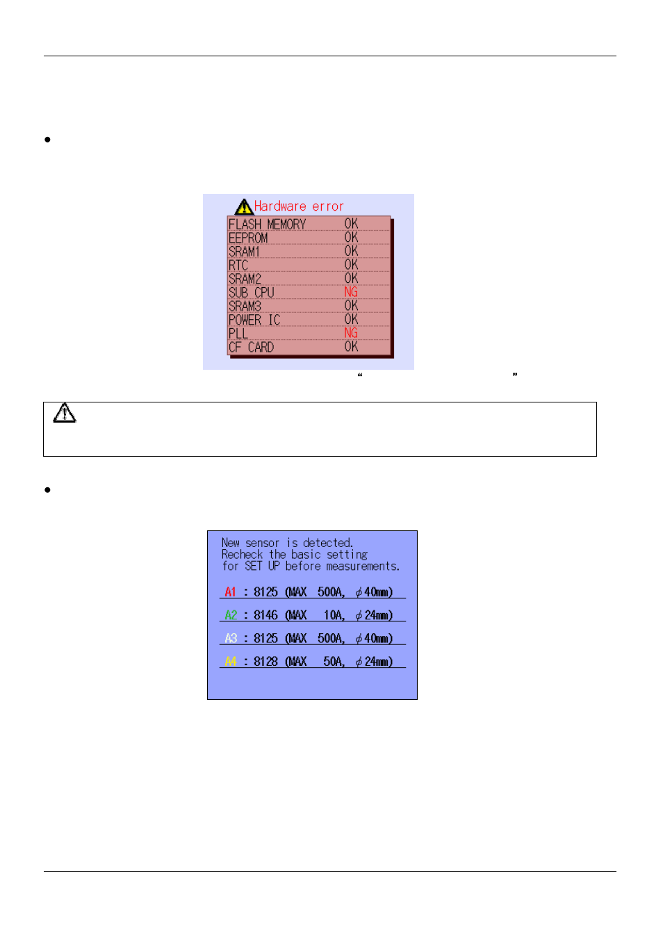 2 error message | KYORITSU 6310 Instruction Manual User Manual | Page 40 / 300