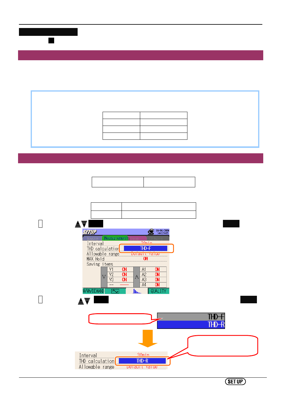 Harmonic analysis, Setting for interval, Thd calculation setting | KYORITSU 6310 Instruction Manual User Manual | Page 71 / 300