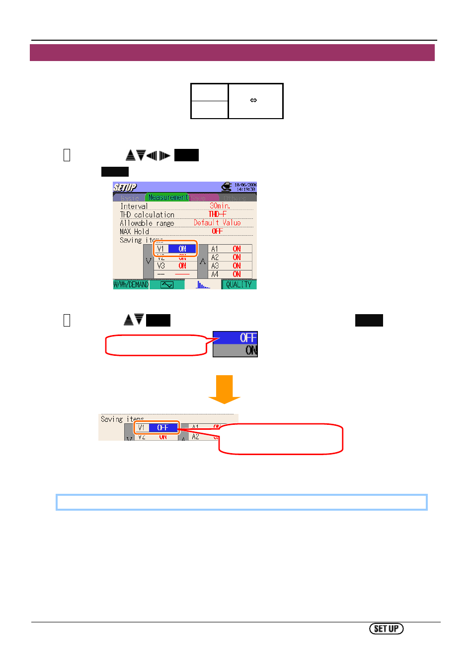 Setting for saving items | KYORITSU 6310 Instruction Manual User Manual | Page 77 / 300