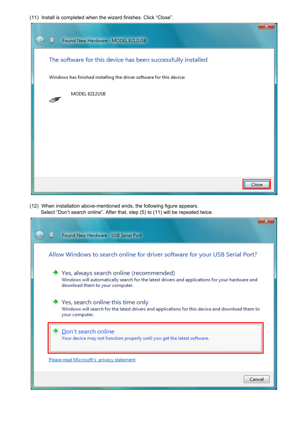 KYORITSU KEW Windows for KEW 3128 Windows Vista User Manual | Page 5 / 6