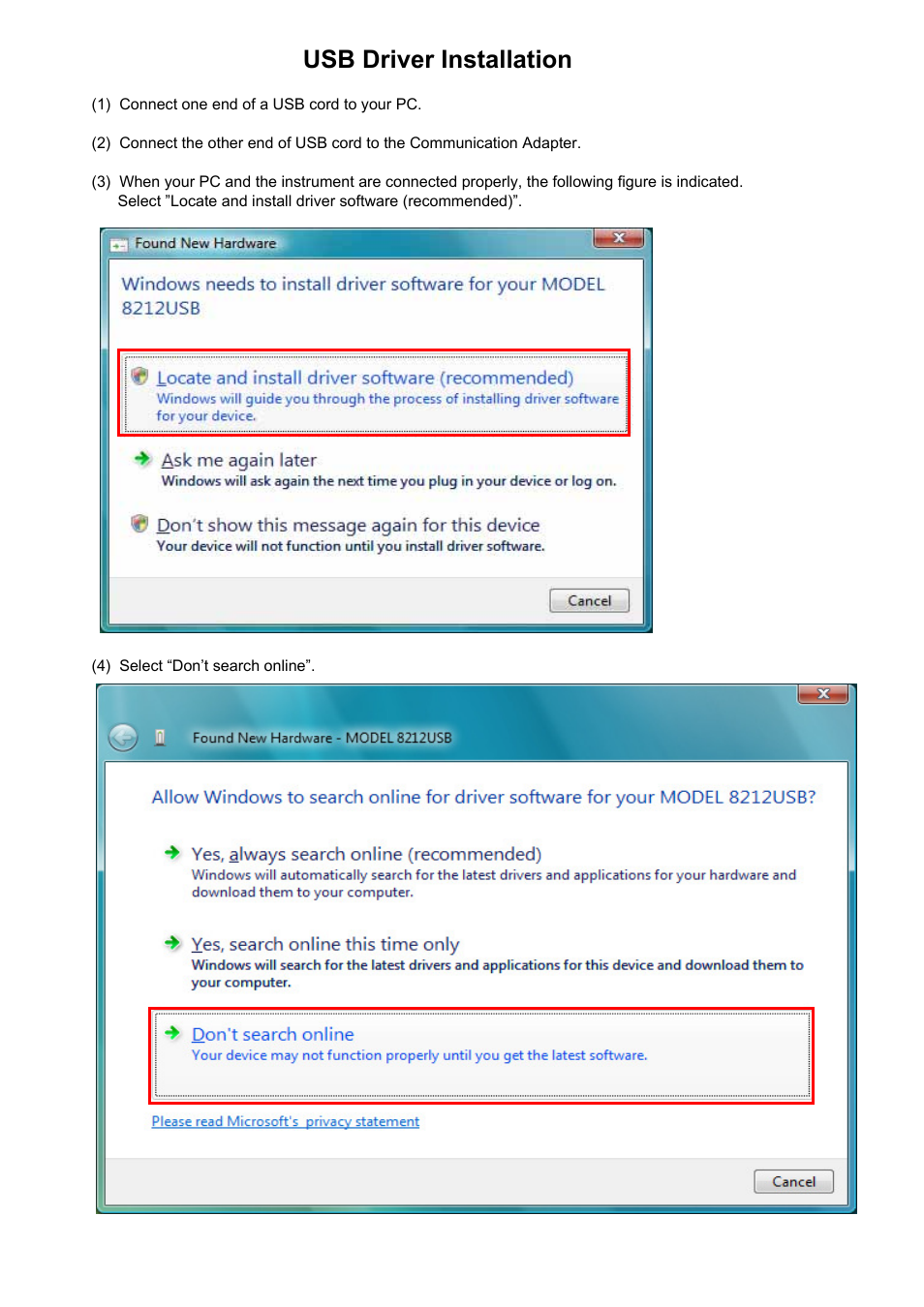 KYORITSU KEW Report Windows Vista User Manual | 6 pages