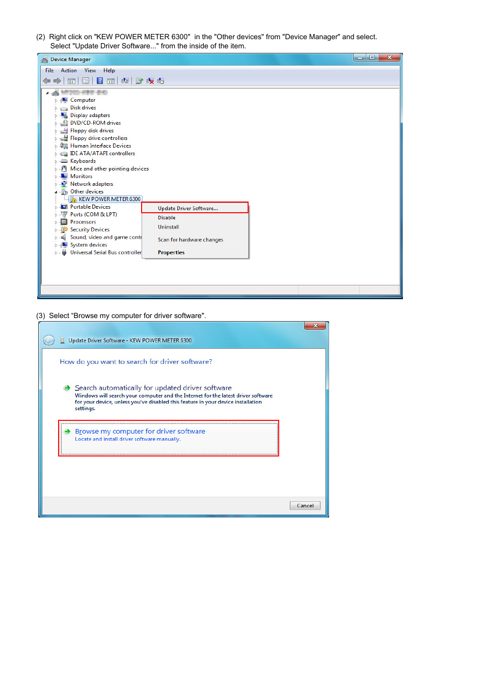 KYORITSU KEW POWER PLUS2 Windows 7 User Manual | Page 2 / 6