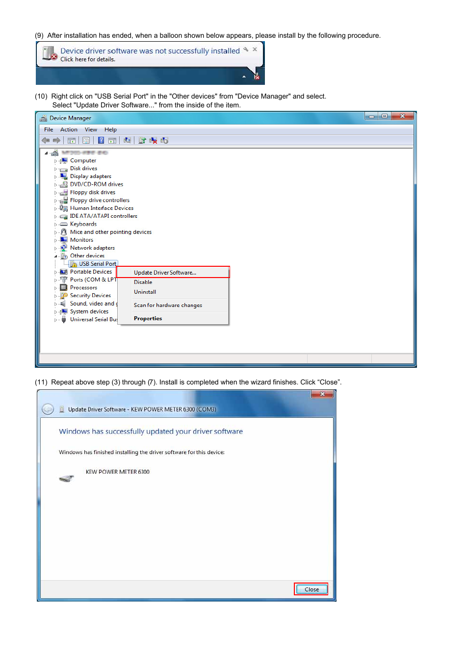 KYORITSU KEW POWER PLUS2 Windows 7 User Manual | Page 5 / 6