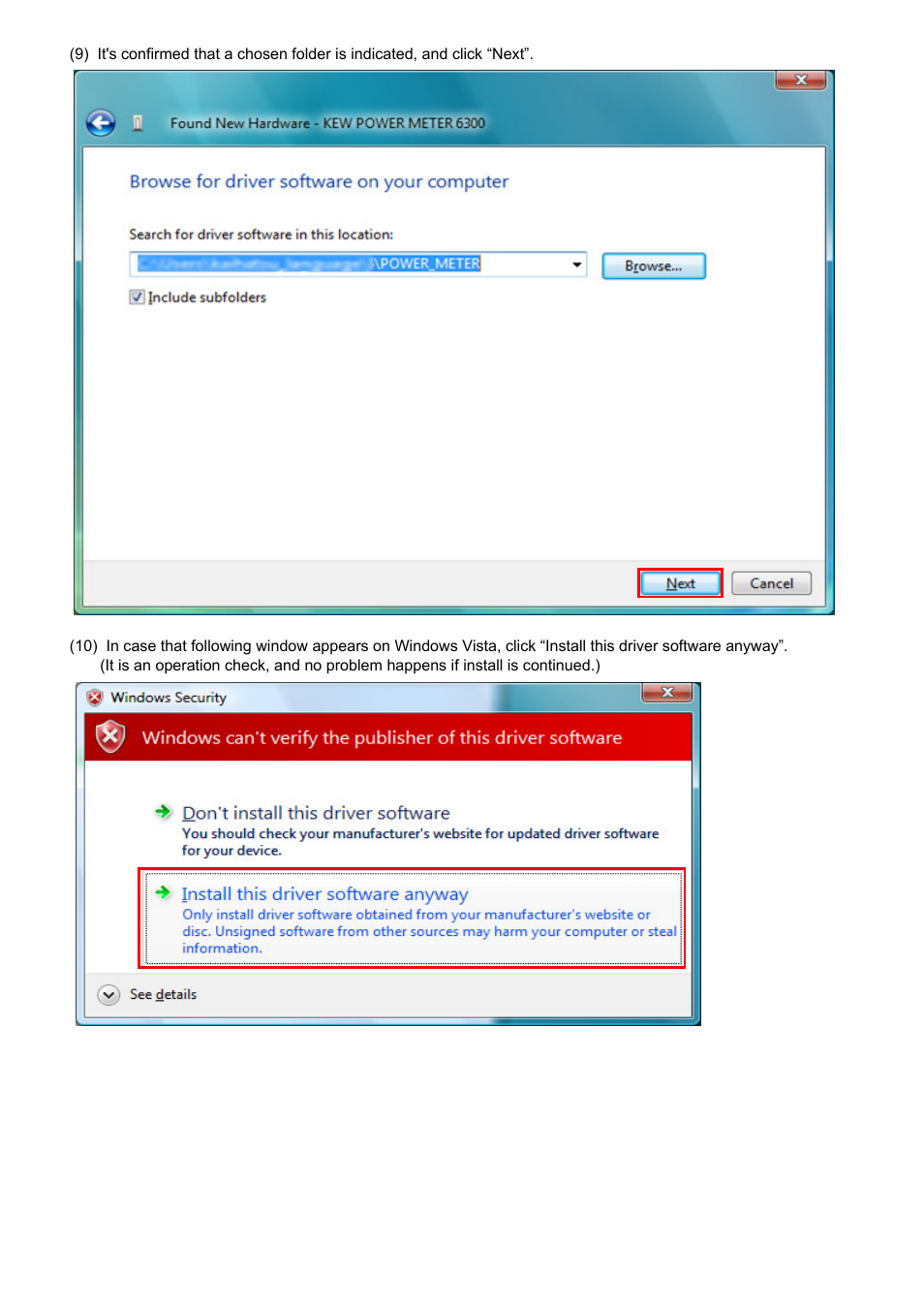 KYORITSU KEW POWER PLUS2 Windows Vista User Manual | Page 4 / 6