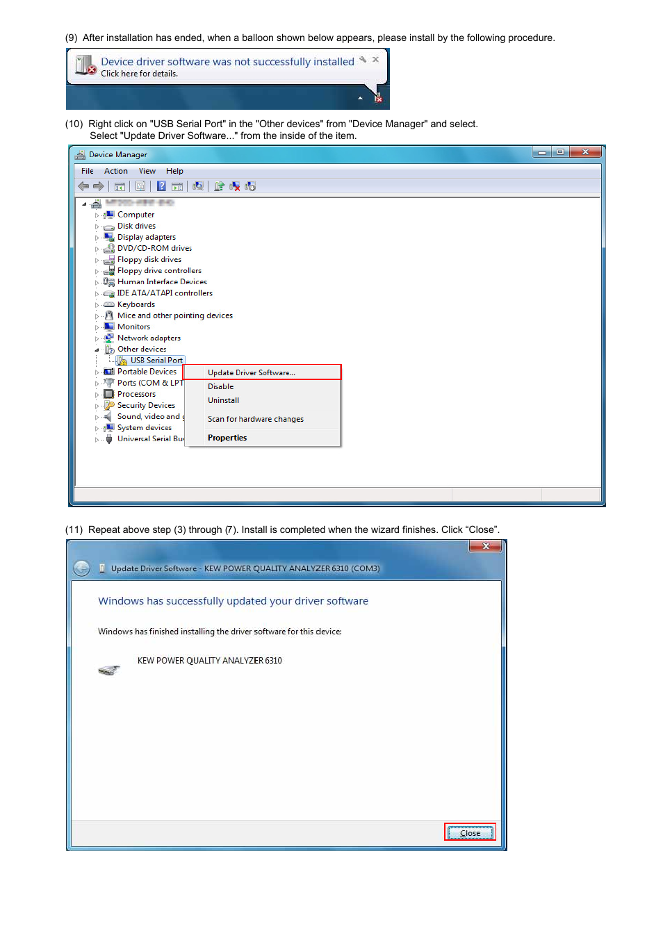 KYORITSU KEW PQA MASTER Windows 7 User Manual | Page 5 / 6