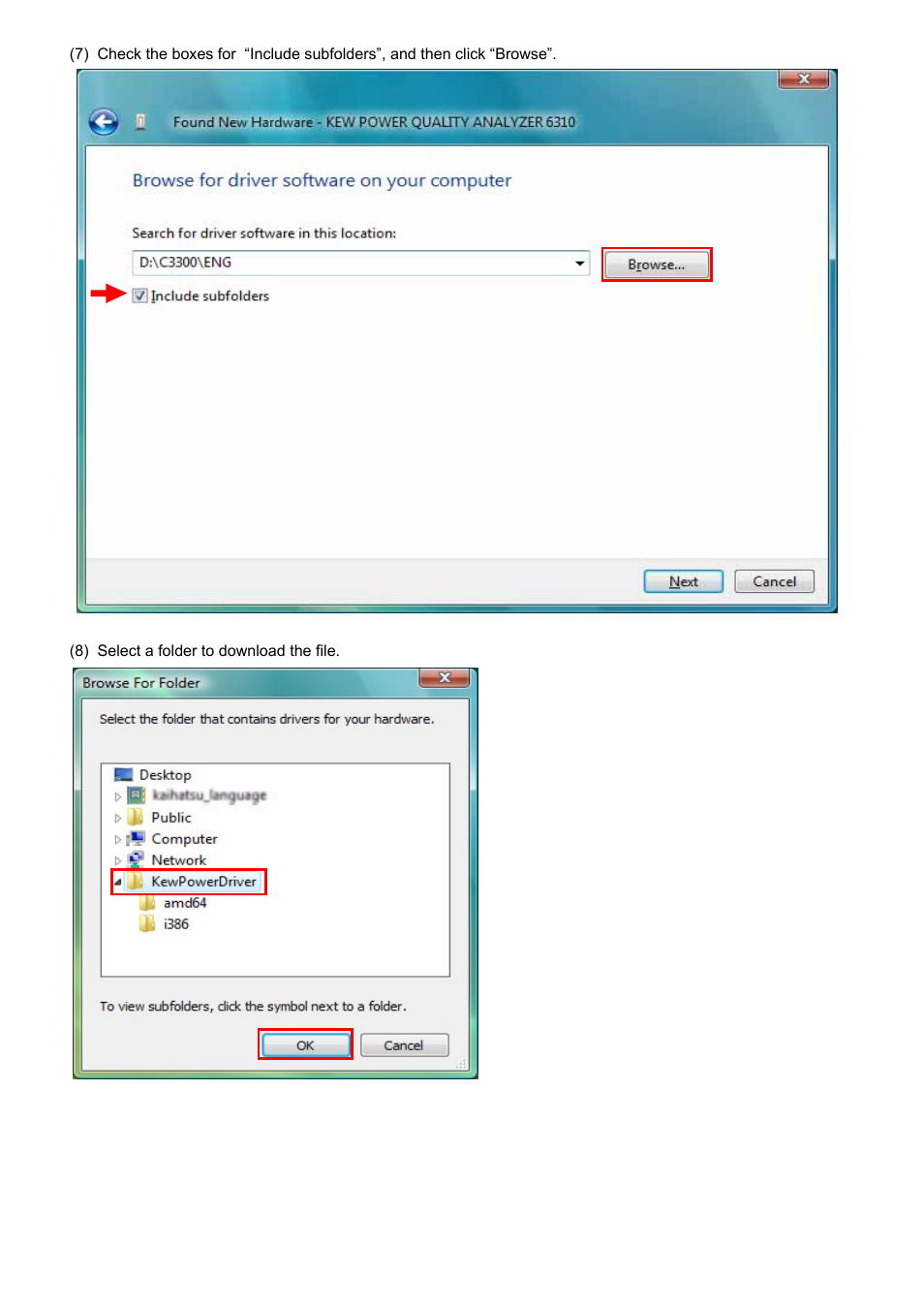 KYORITSU KEW PQA MASTER Windows Vista User Manual | Page 3 / 6