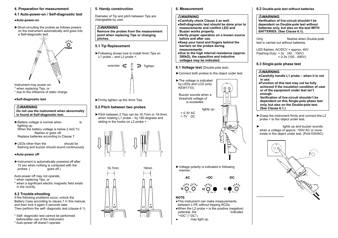 KYORITSU 1710 User Manual | Page 2 / 3