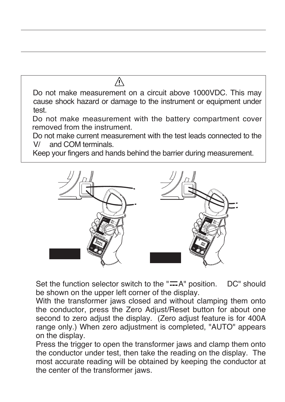 Measurement, Danger | KYORITSU 2009A User Manual | Page 15 / 32