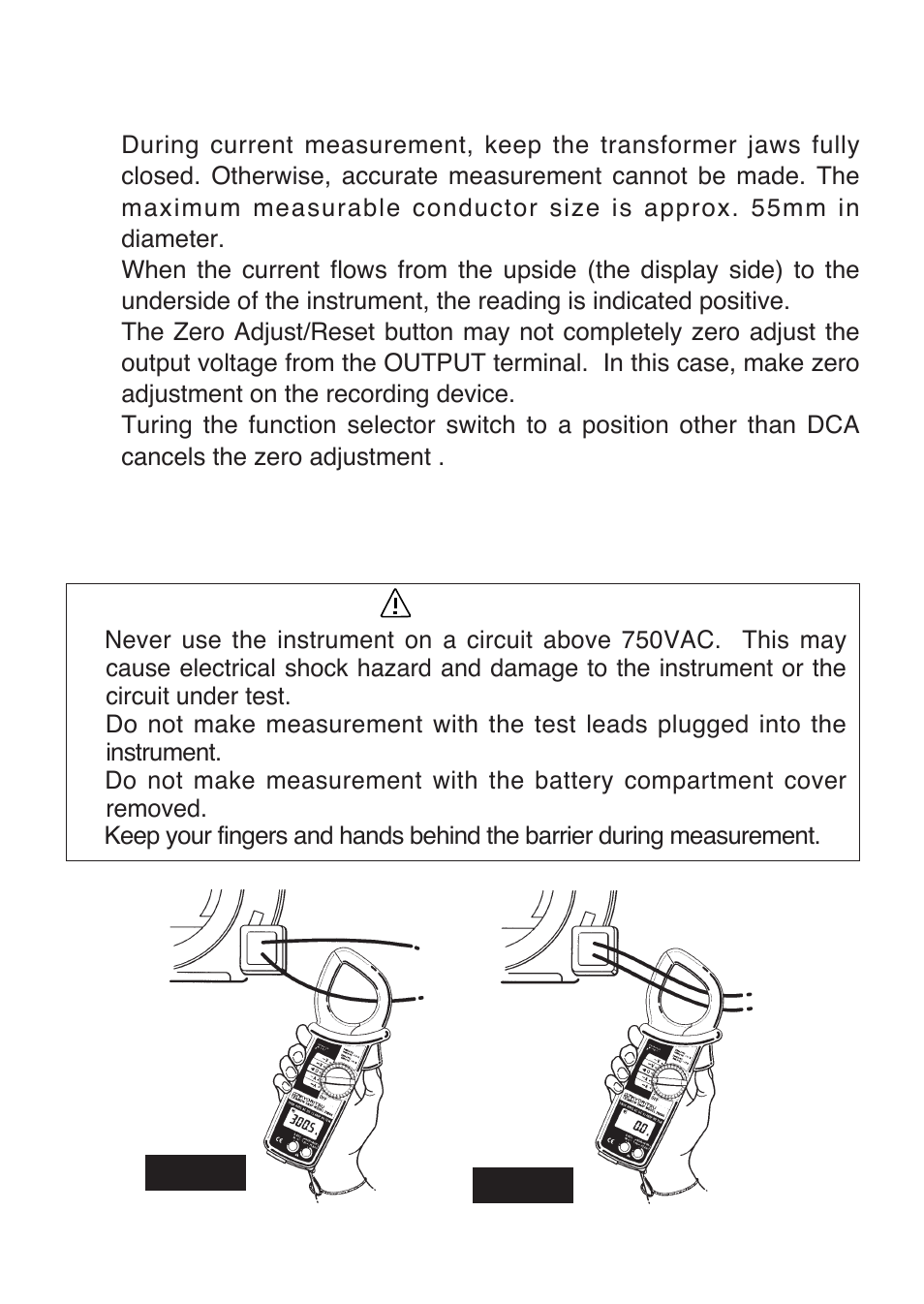 Danger | KYORITSU 2009A User Manual | Page 16 / 32