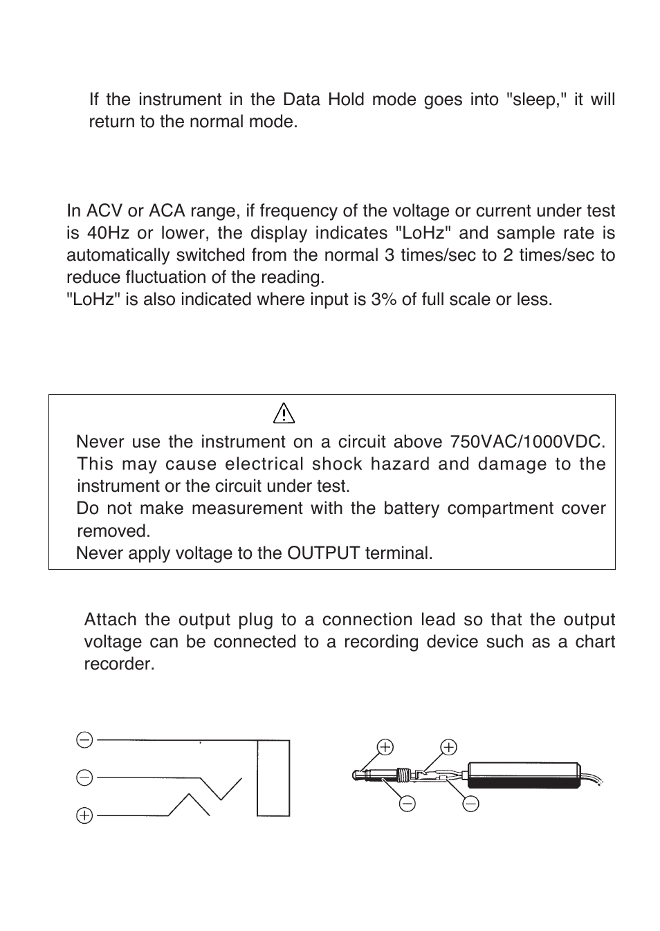 Danger | KYORITSU 2009A User Manual | Page 25 / 32