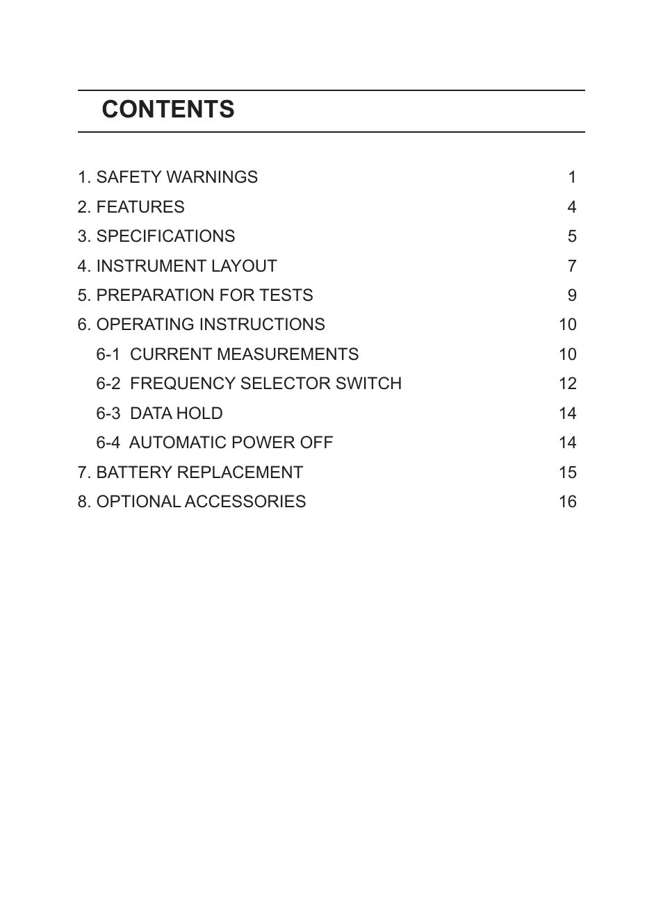 KYORITSU 2417 User Manual | Page 2 / 20