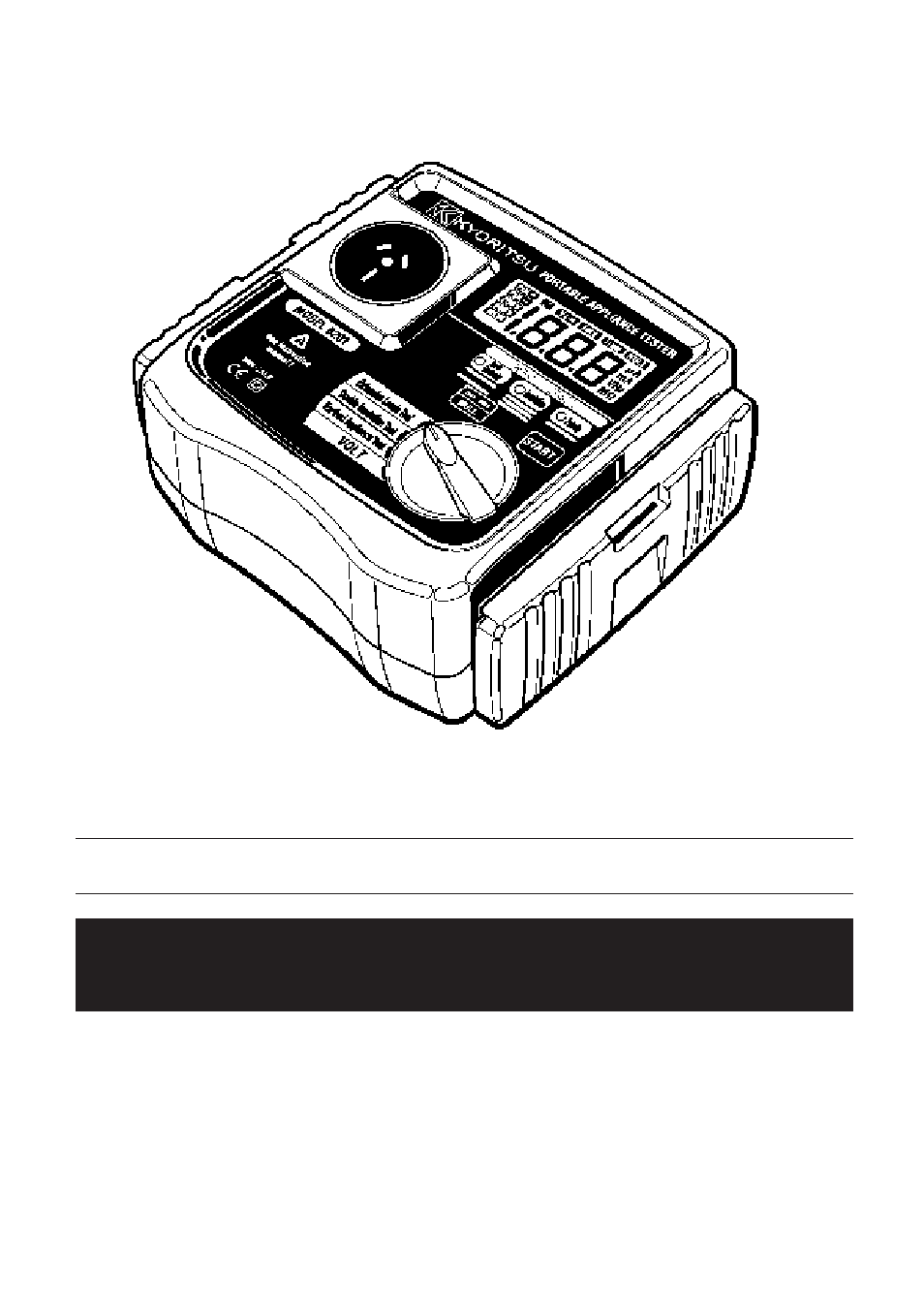 KYORITSU 6201 User Manual | 24 pages