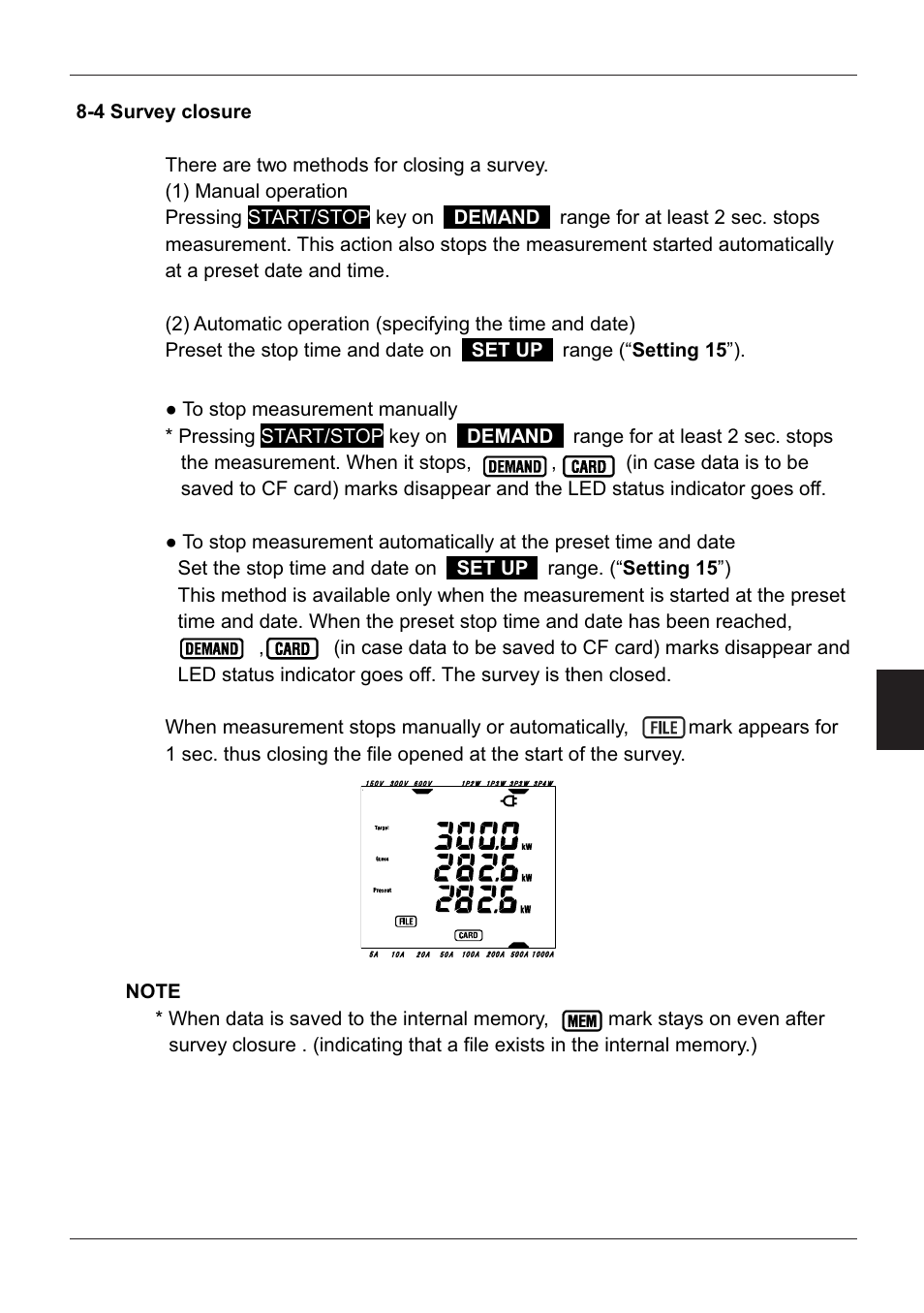 4 survey closure | KYORITSU 6300 Instruction Manual User Manual | Page 110 / 152