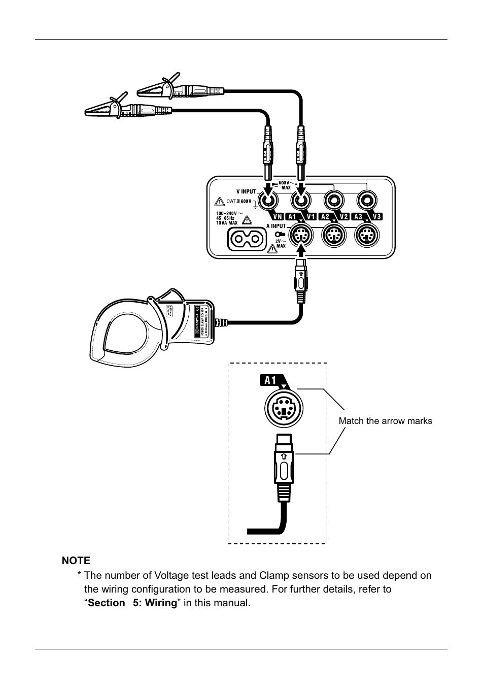 Match the arrow marks | KYORITSU 6300 Instruction Manual User Manual | Page 23 / 152